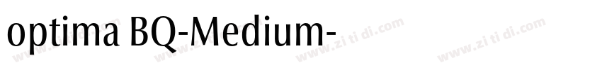 optima BQ-Medium字体转换